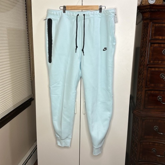 Nike Sportswear Tech Fleece Jogger Pants Glacier Blue FZ4710-474 Mens Sz 2XL NEW - Picture 1 of 4